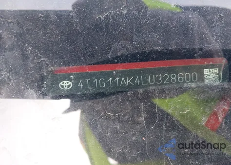 2020 Toyota Camry Se from USA, damaged, VIN 4T1G11AK4LU328600